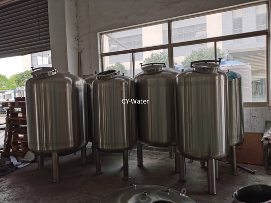 SUS304 Stainless Steel Water Storage Tank for mineral water production line with price / cost