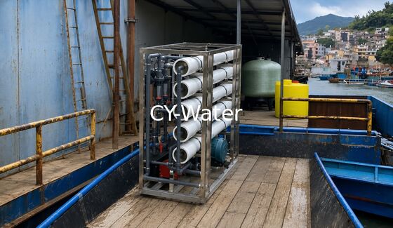 Industrial Sea Water Reverse Osmosis System with PLC Automatic Control and Stainless Steel Frame Structure