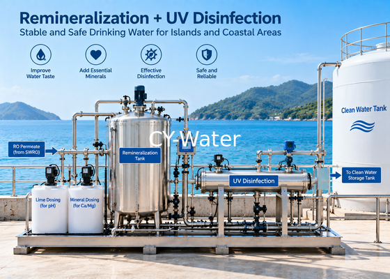 Seawater Desalination System for Island Drinking Water Supply