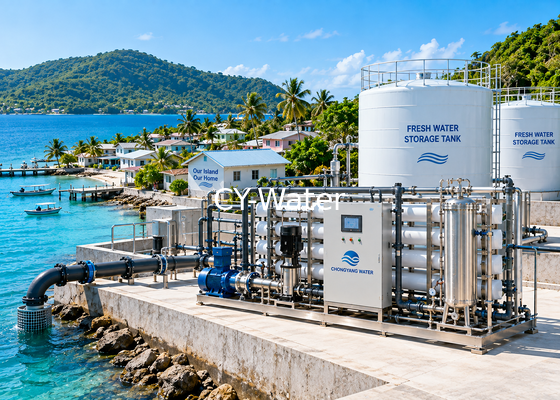 Seawater Desalination System for Island Drinking Water Supply