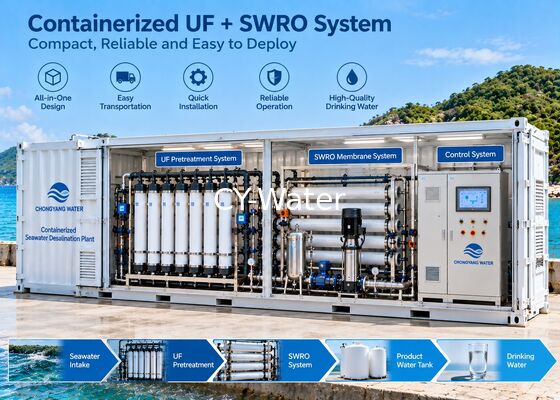 UF + SWRO Seawater Desalination Plant | Ultrafiltration Pretreatment System