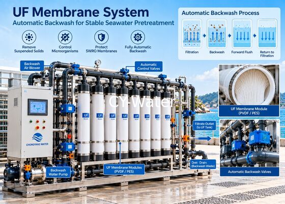 UF + SWRO Seawater Desalination Plant | Ultrafiltration Pretreatment System