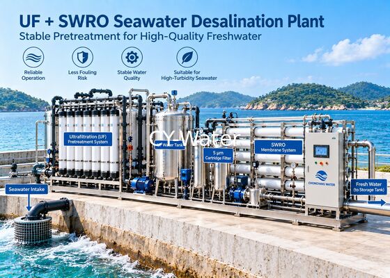 UF + SWRO Seawater Desalination Plant | Ultrafiltration Pretreatment System