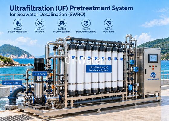 UF + SWRO Seawater Desalination Plant | Ultrafiltration Pretreatment System