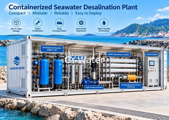 Containerized SWRO Plant | Modular Seawater Desalination System