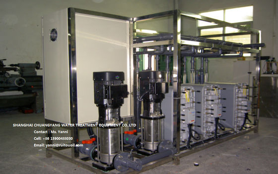 Electrodeionization Reverse Osmosis Water Purification Machine 500 - 2000l/h
