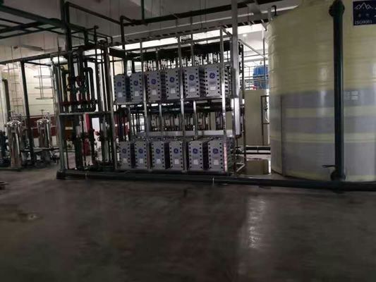 Edi Deionized Ultrapure Ro Water Treatment System Desalting Rate Above 99%