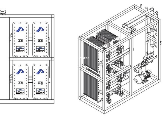 Full range of EDI Module Stack Products/Water Purifier Plant System EDI 1T Electrodeionization Module