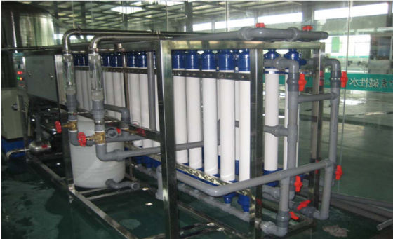 ISO Ultrafiltration Membrane System , Ultrafiltration Water Treatment Plant For Mineral Water